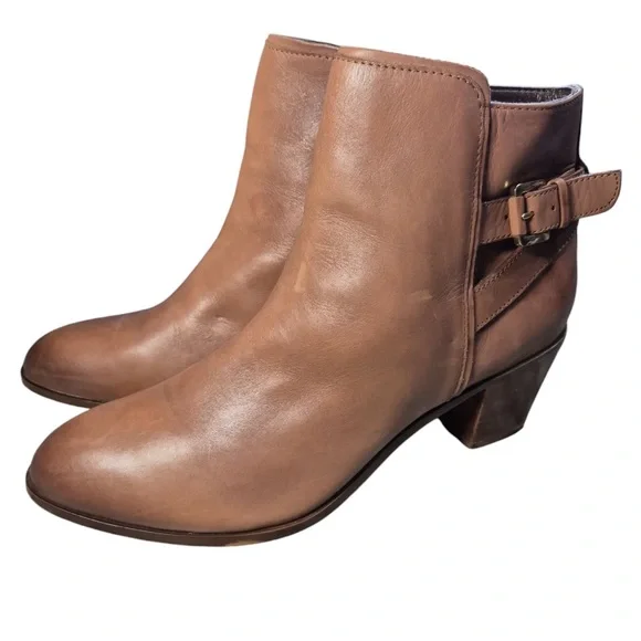 Sam Edelman Tan Leather Boots - Picture 1 of 10
